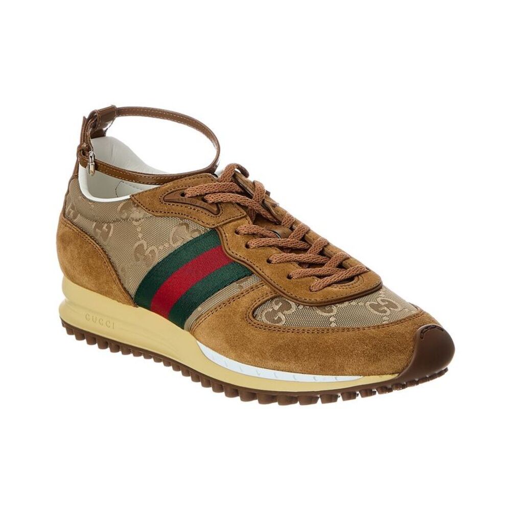 Gucci Re-Motion Gg Nylon & Suede Sneaker - Picture 2 of 6